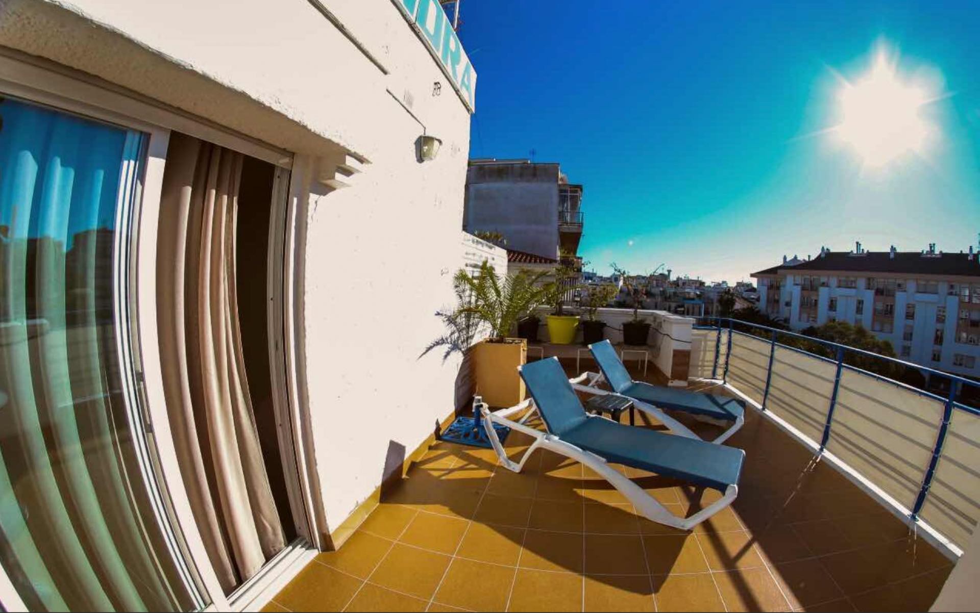 Terrace Room in best cheap gay hotel sitges